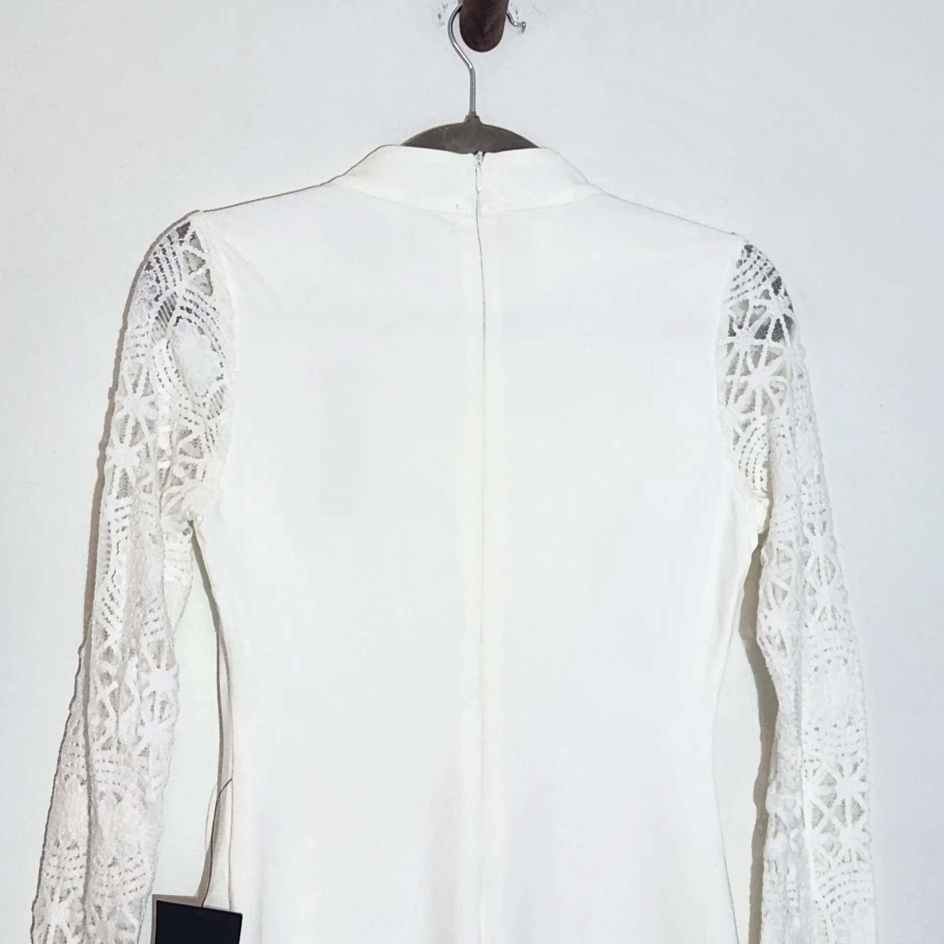 Lulus White Long Sleeve Mini Cocktail Dress Size Small White Bodycon Party Dress - Image 7