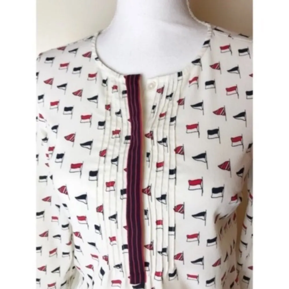 Talbots • Red White Blue Flag Blouse / Patriotic - Image 38