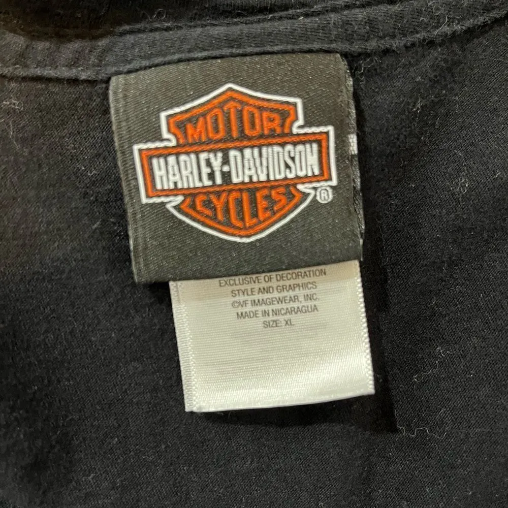 ❄️Harley Davidson Rhinestone Embellished Long Sleeve Tee Black Size XL - Image 6