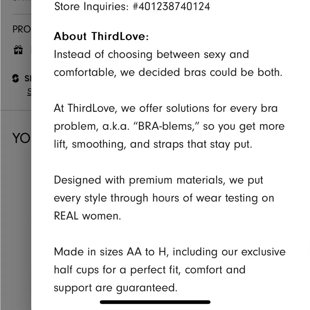 ThirdLove 24/7 Classic Uplift plunge bra black, size 36F - Image 16