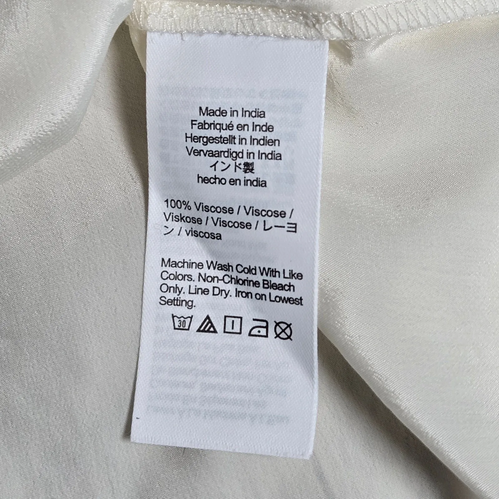 J.Crew Bungalow Popover Shirt Ivory S‎ NWT | Crepe de Chine V-Neck Blouse - Image 4