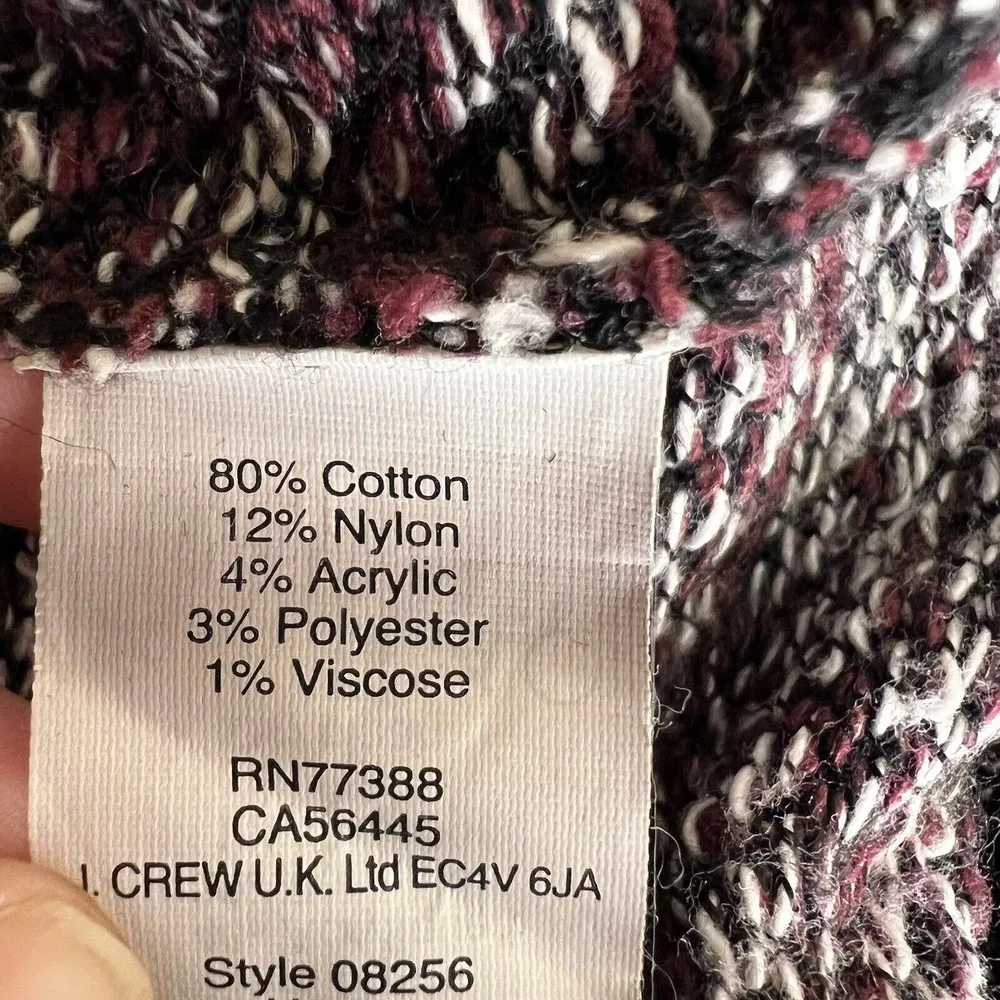 Madewell Skater Skirt Tweed Maroon Burgundy Knit School Girl Mini Size 0 - Image 44