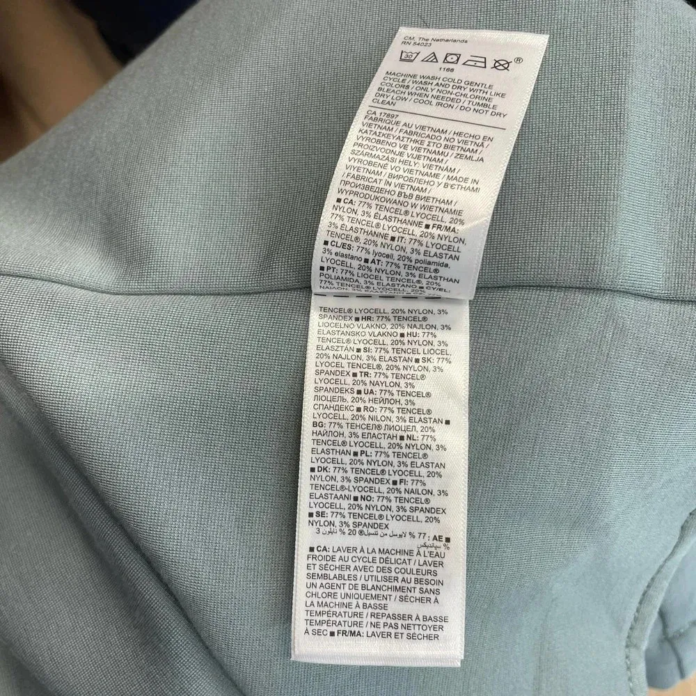 Athleta Eastbound Blazer‎ Minimalist Gray Sage Green Size 16 - Image 12