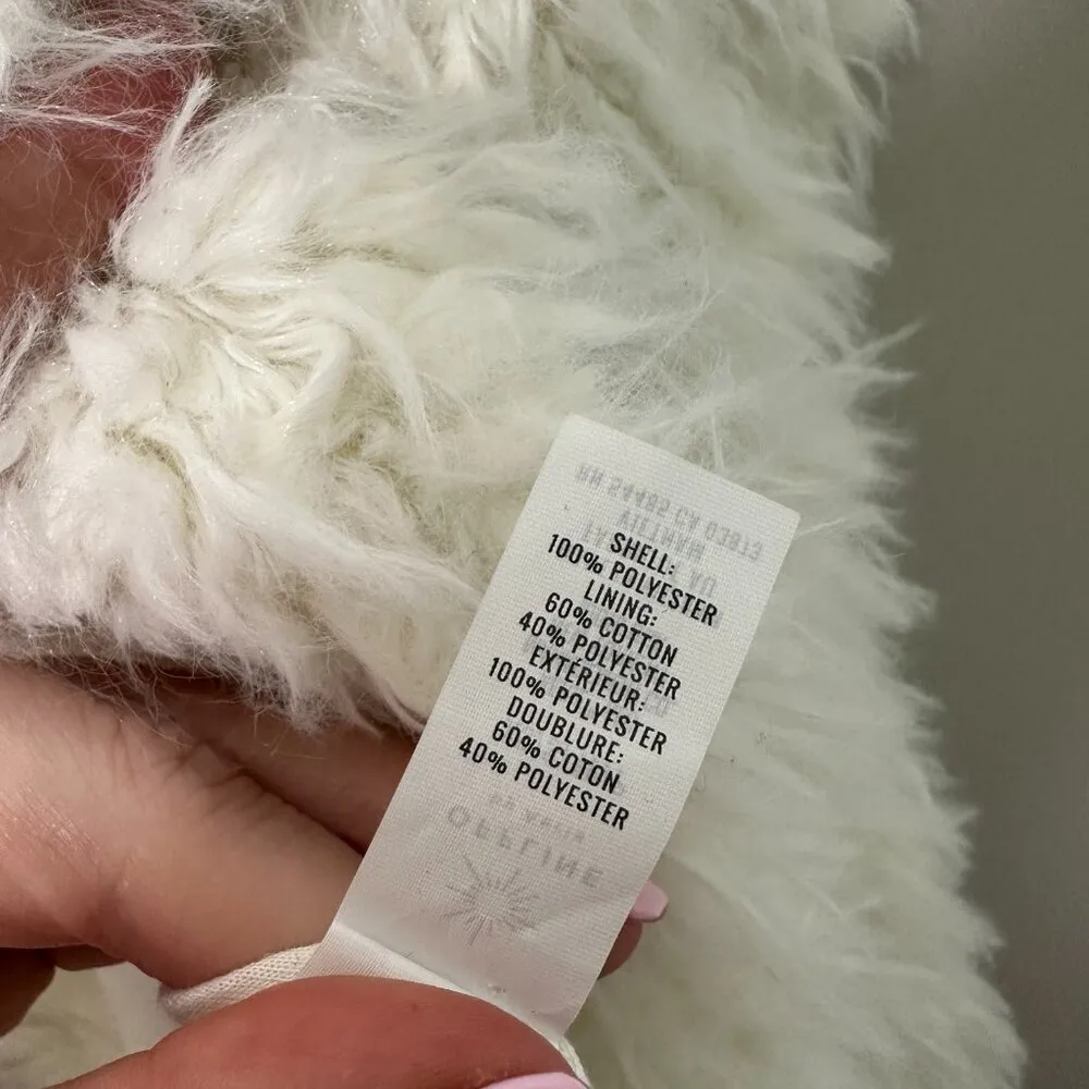 Offline by Aerie Cream Oversized Sherpa Shag Vest Women's XS/S - Image 4