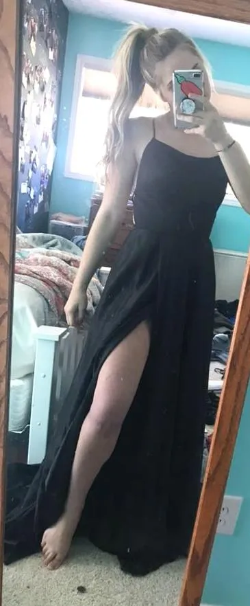 black  prom dress - Image 3