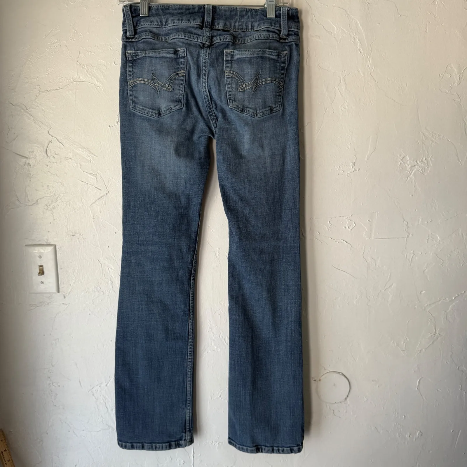 Wrangler Womens Bootcut Jeans Medium Wash Size 5x34 Western Cowboy Mid Rise - Image 3