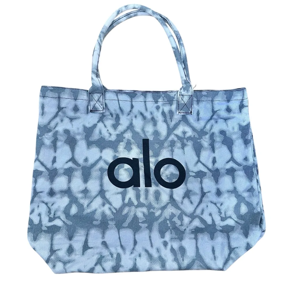Alo Large Tie Dye Shopper Tote Bag Gray - Image 2