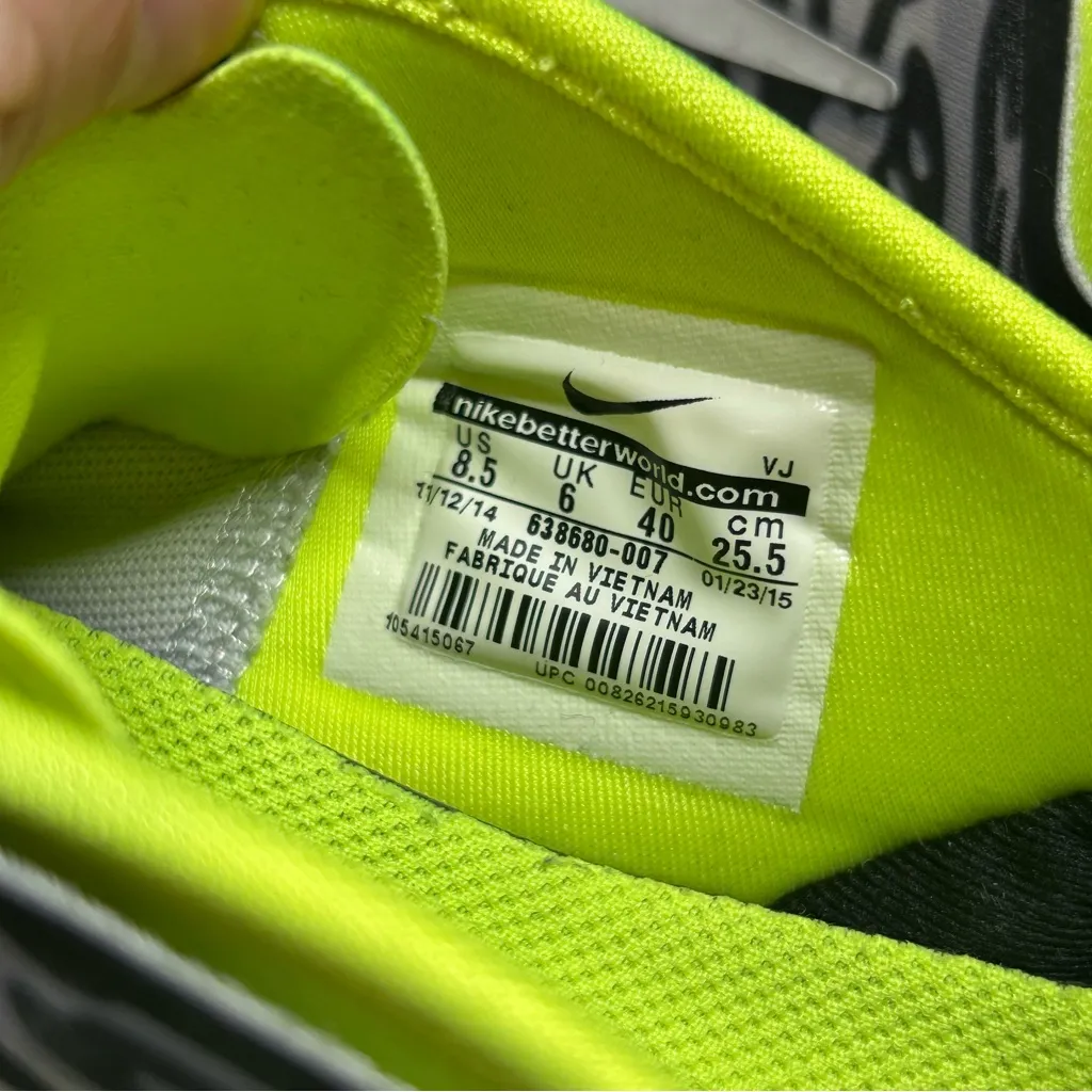 Nike Free TR Connect Animal Print Black Yellow Patterned Sneakers Women Size 8.5 - Image 5