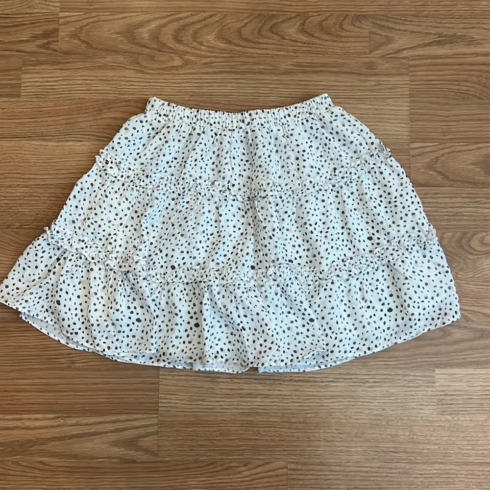 Princess Polly White Polka Dot Skirt - Image 5