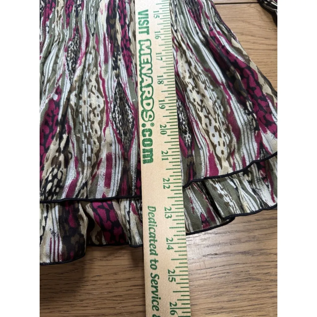 Christopher Banks Top Women Size Large Polyester Stretch Colorful Office Teacher - Image 4