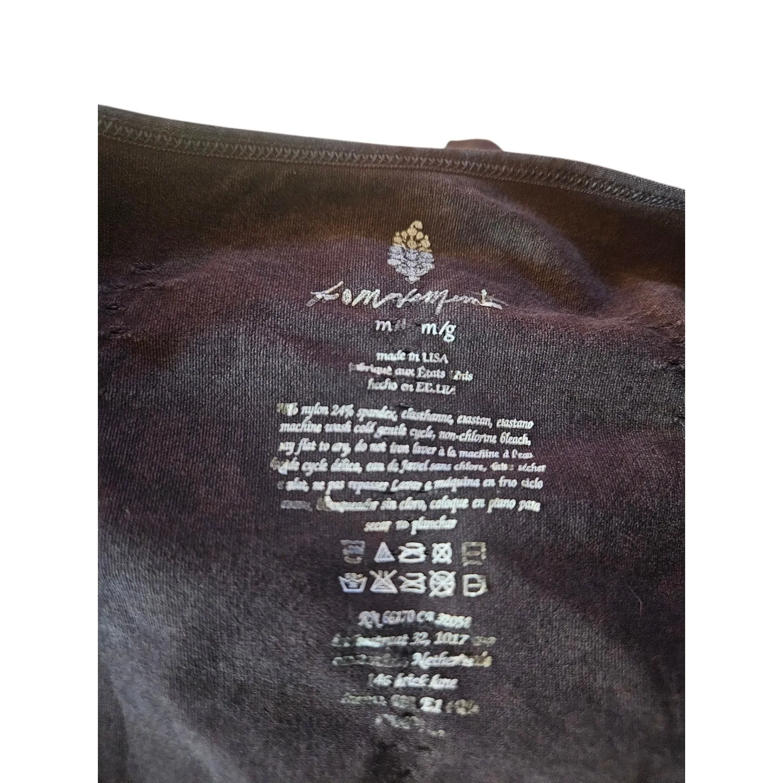 Free People Movement Ribbed Square Neck Long Sleeve Bodysuit Jumpsuit Grey SZ M Gray - Image 6