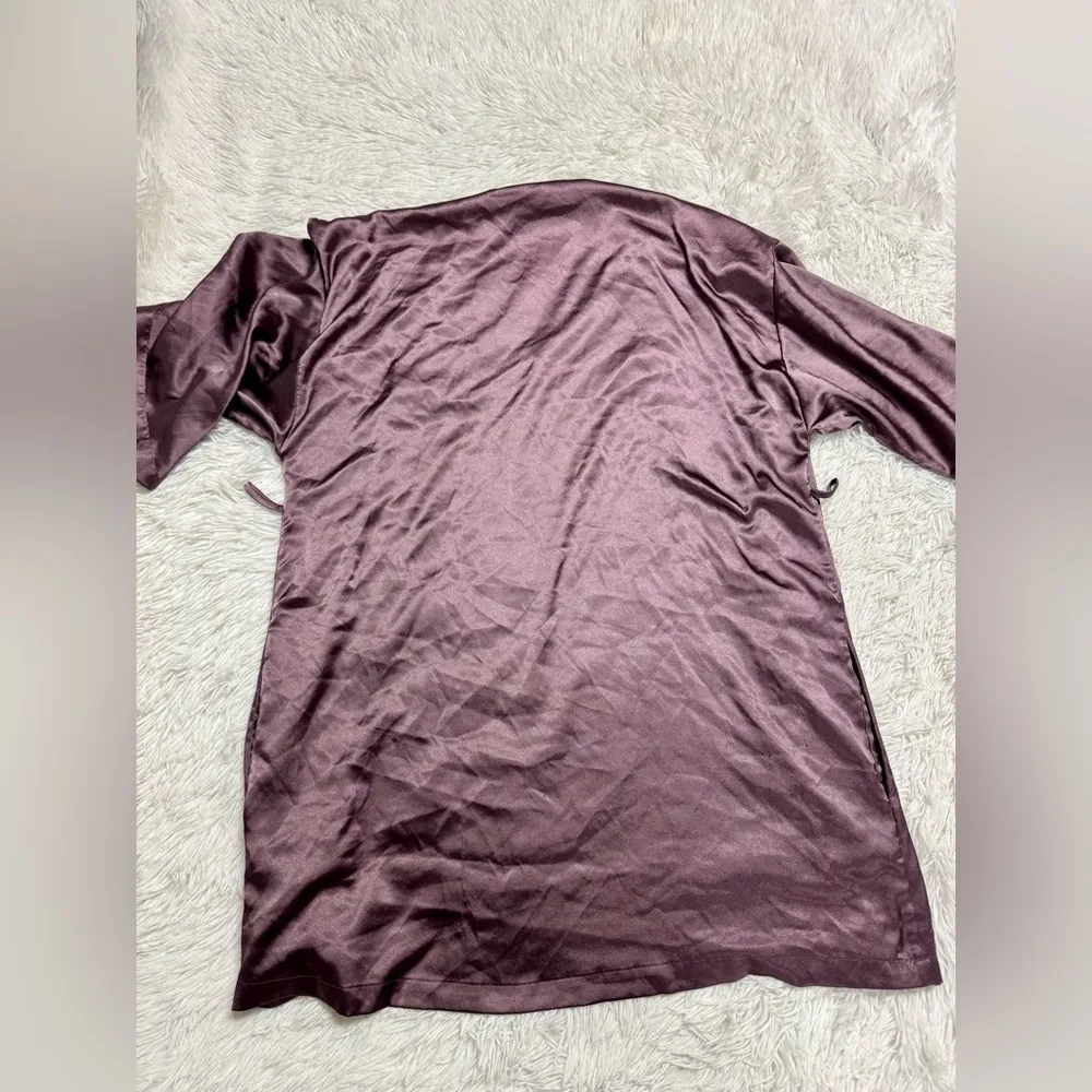 victoria secret silk robe purple - Image 2