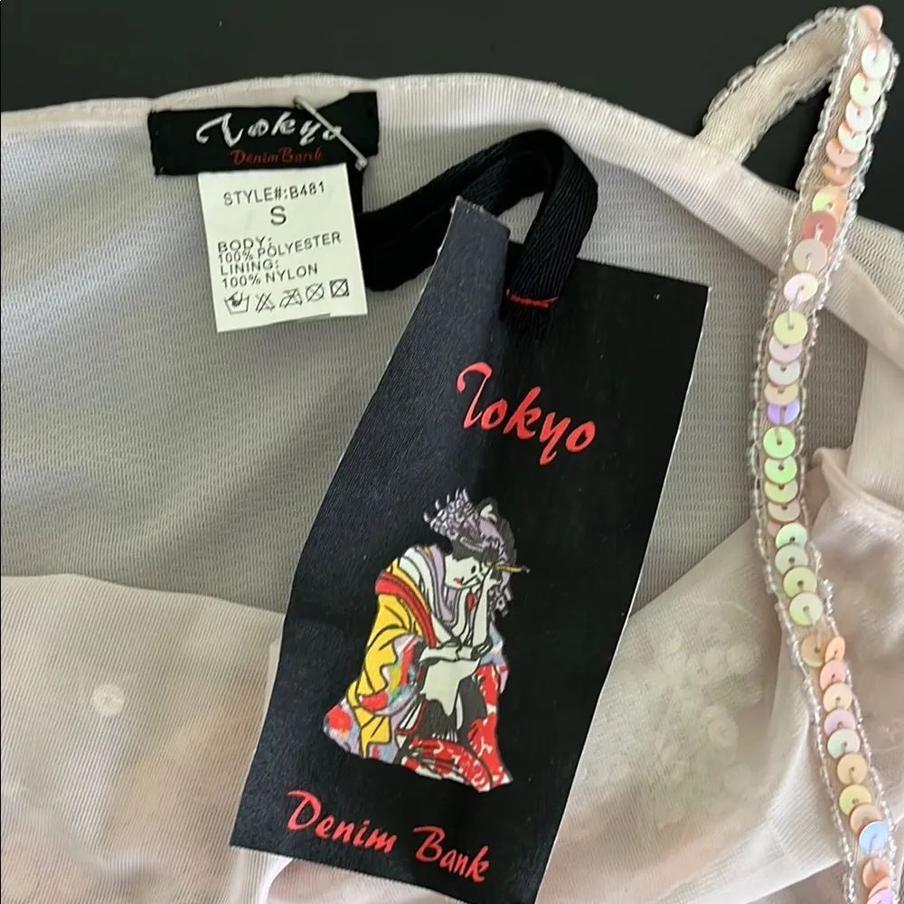 Tokyo Denim Sequined Tank Top Size XS - Image 2