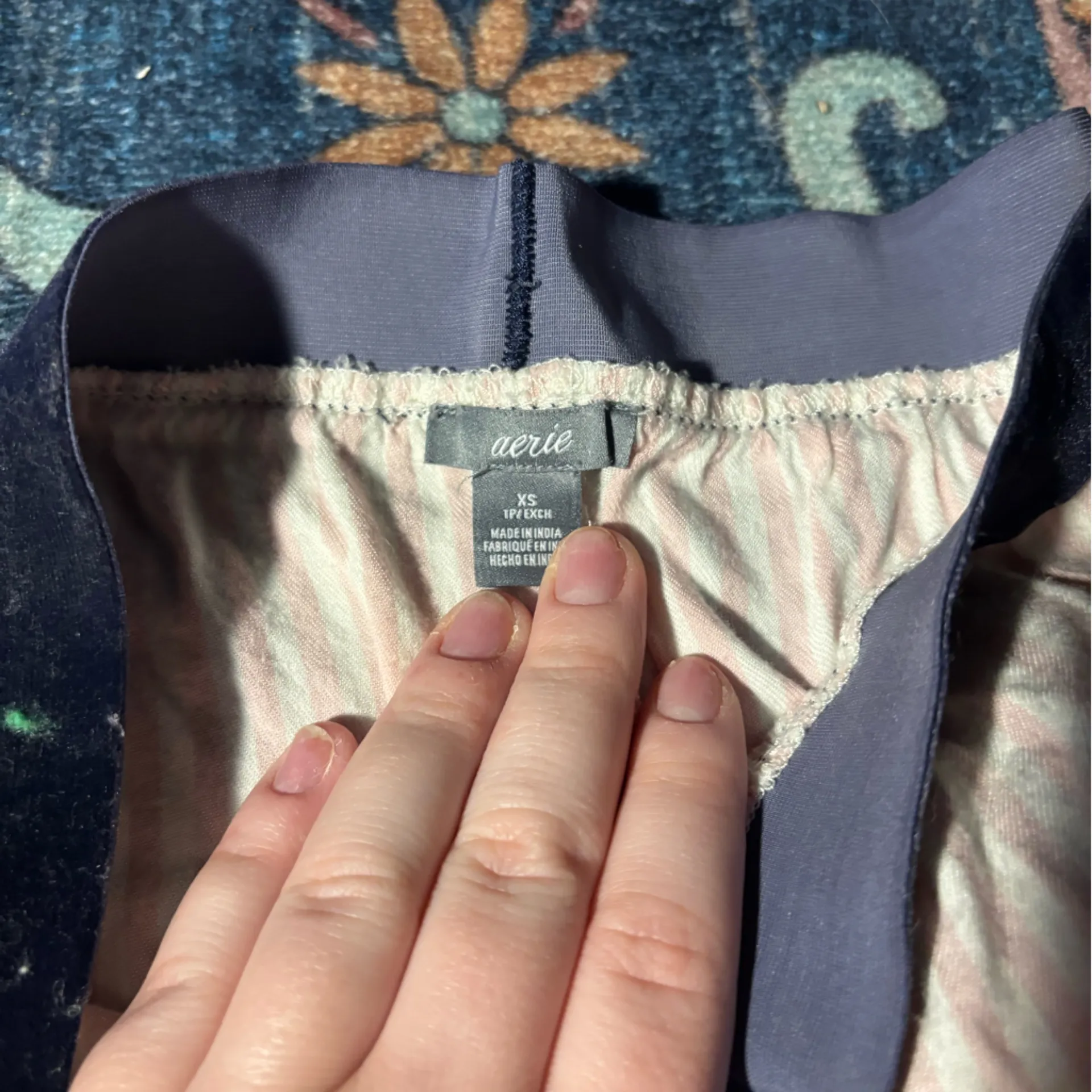 Aerie Pink and Gray Striped Top - Image 4