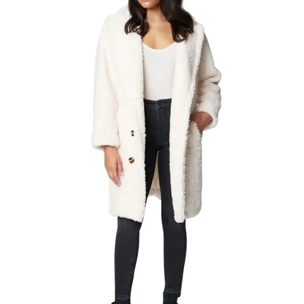 BlankNYC Sea Salt Faux Sherpa Teddy Bear Coat - Image 2