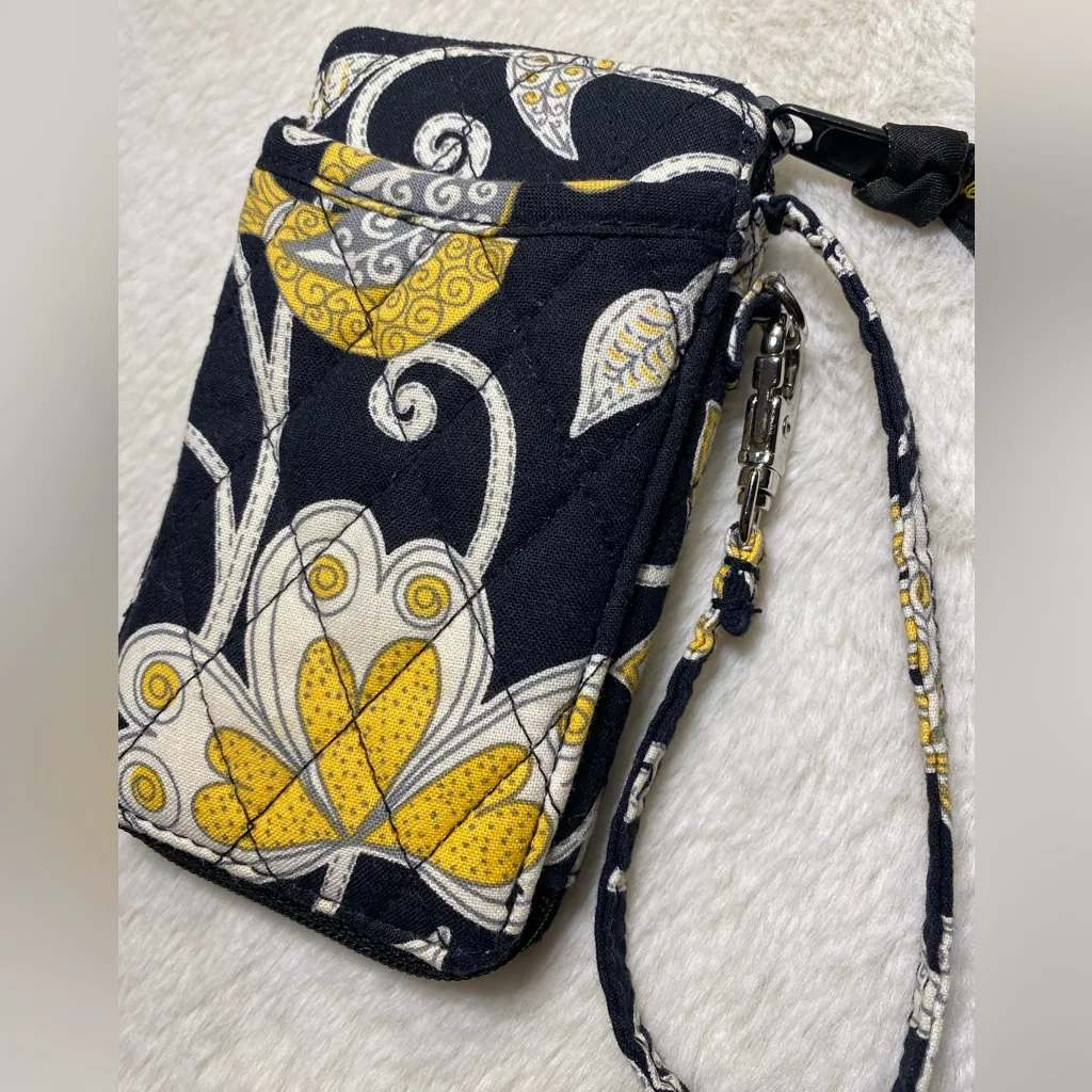 Vera Bradley ‘Yellow Bird’ Compact Wristlet Wallet EUC - Image 5