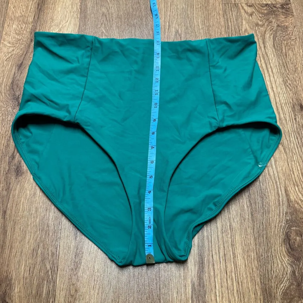 Calia by Carrie Underwood Power Sculpt High Rise Bikini Bathing Suit Bottom XL Green - Image 5