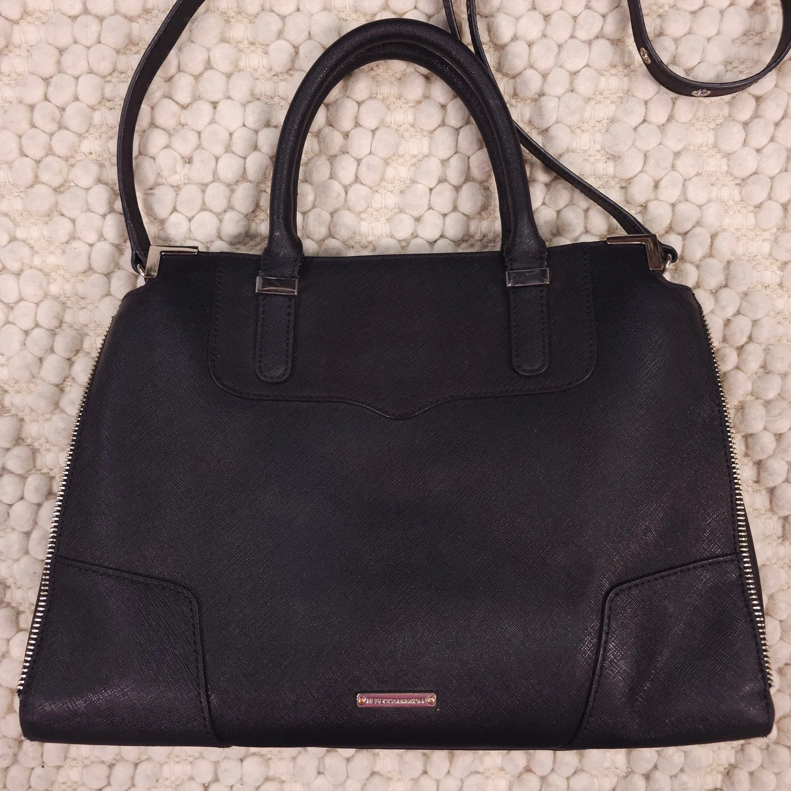Rebecca Minkoff  Amorous Satchel Bag Black - Image 3