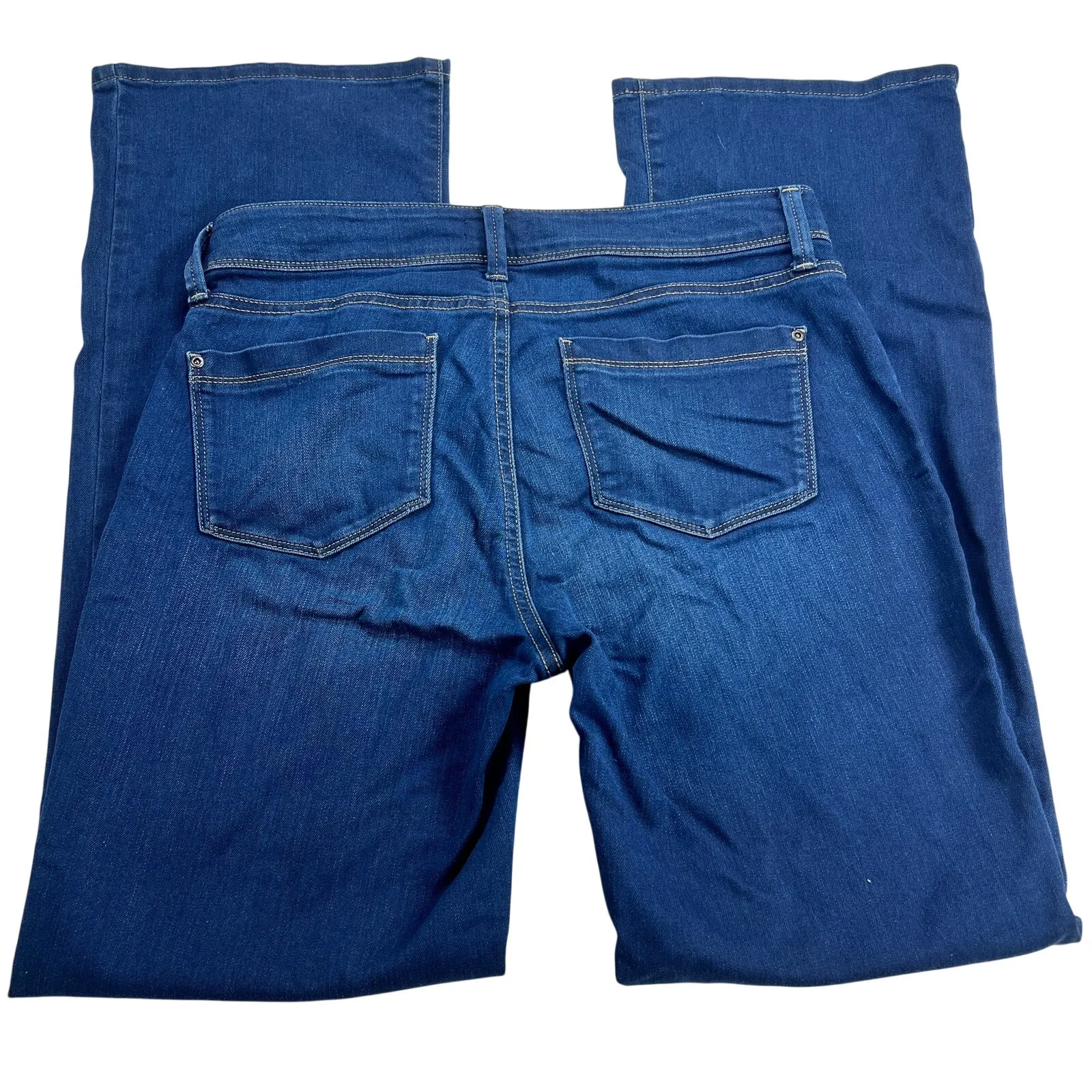 NYDJ Lift Tuck Barbara Boot Cut Dark Wash Jeans Mid Rise Stretch Denim Size 8 - Image 3