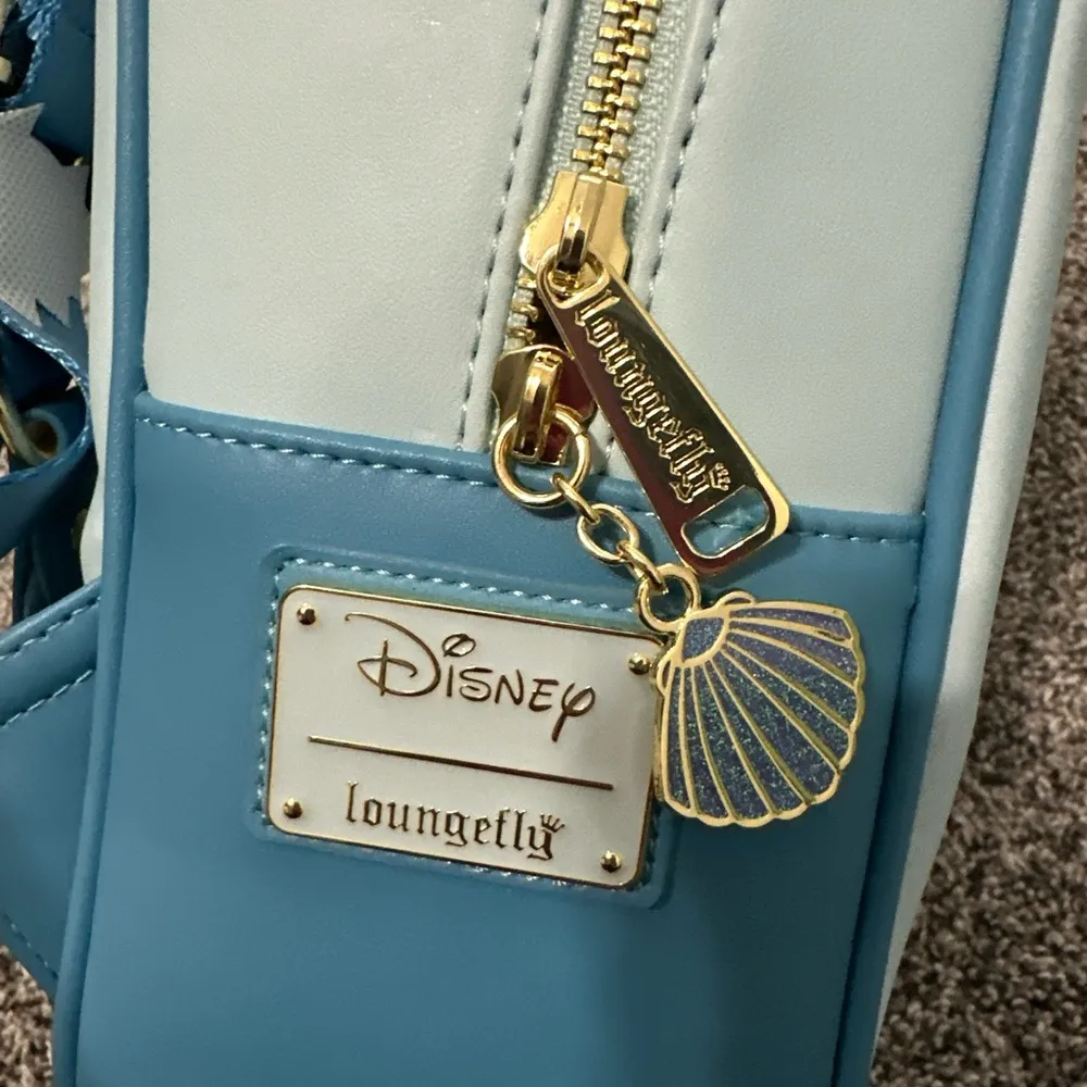 NWT Disneys Loungefly Little Mermaid Stained Glass Mini Backpack - Image 2