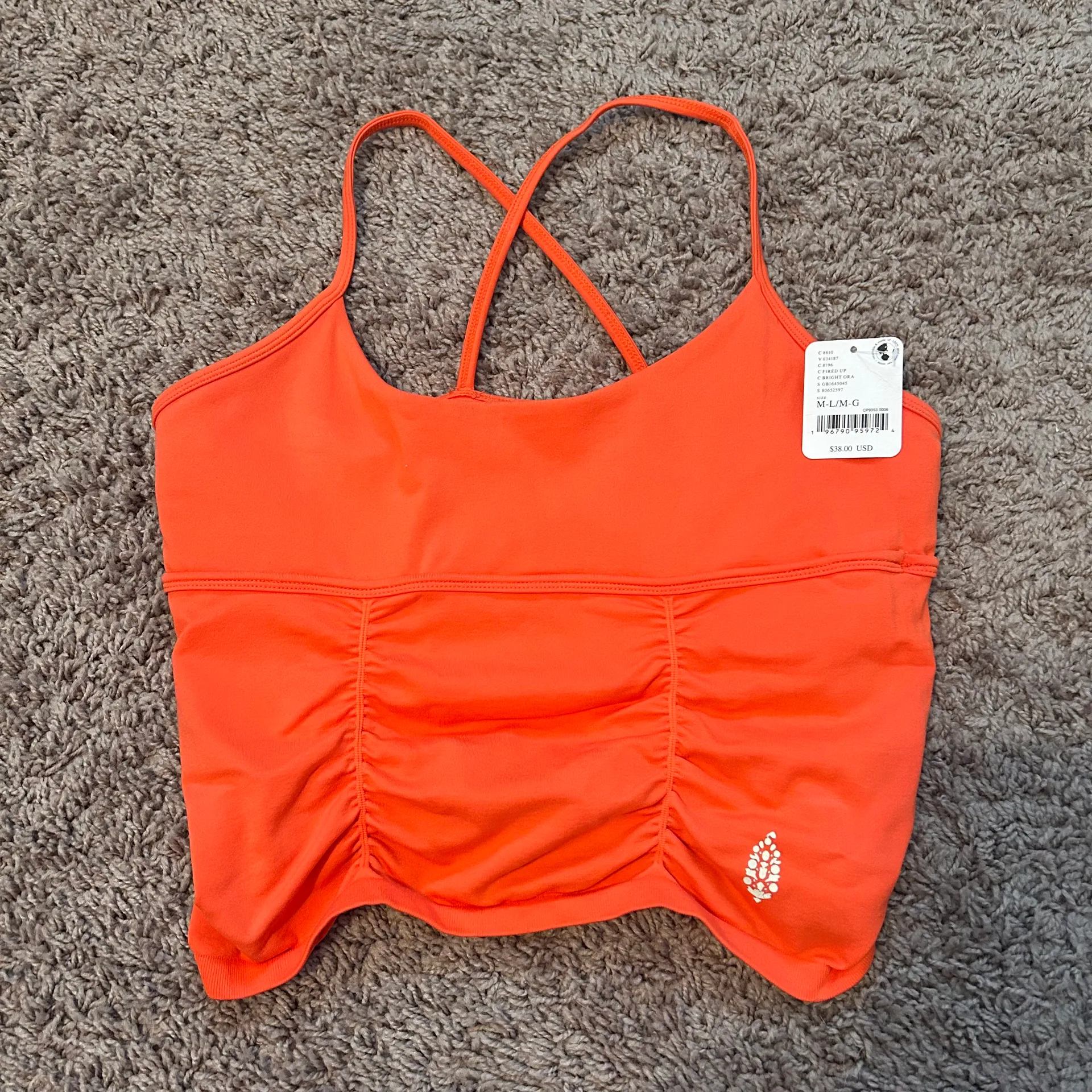 ‼️FP Movement Shirr Enough Tank in Neon Coral‼️ - Image 6