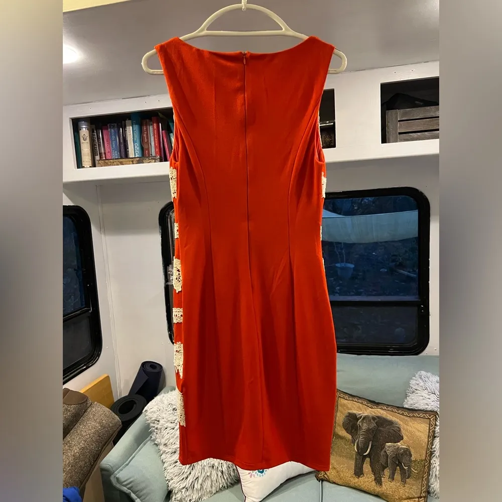 NWTs  Orange with With Crochet Dress (size: large) - Image 2