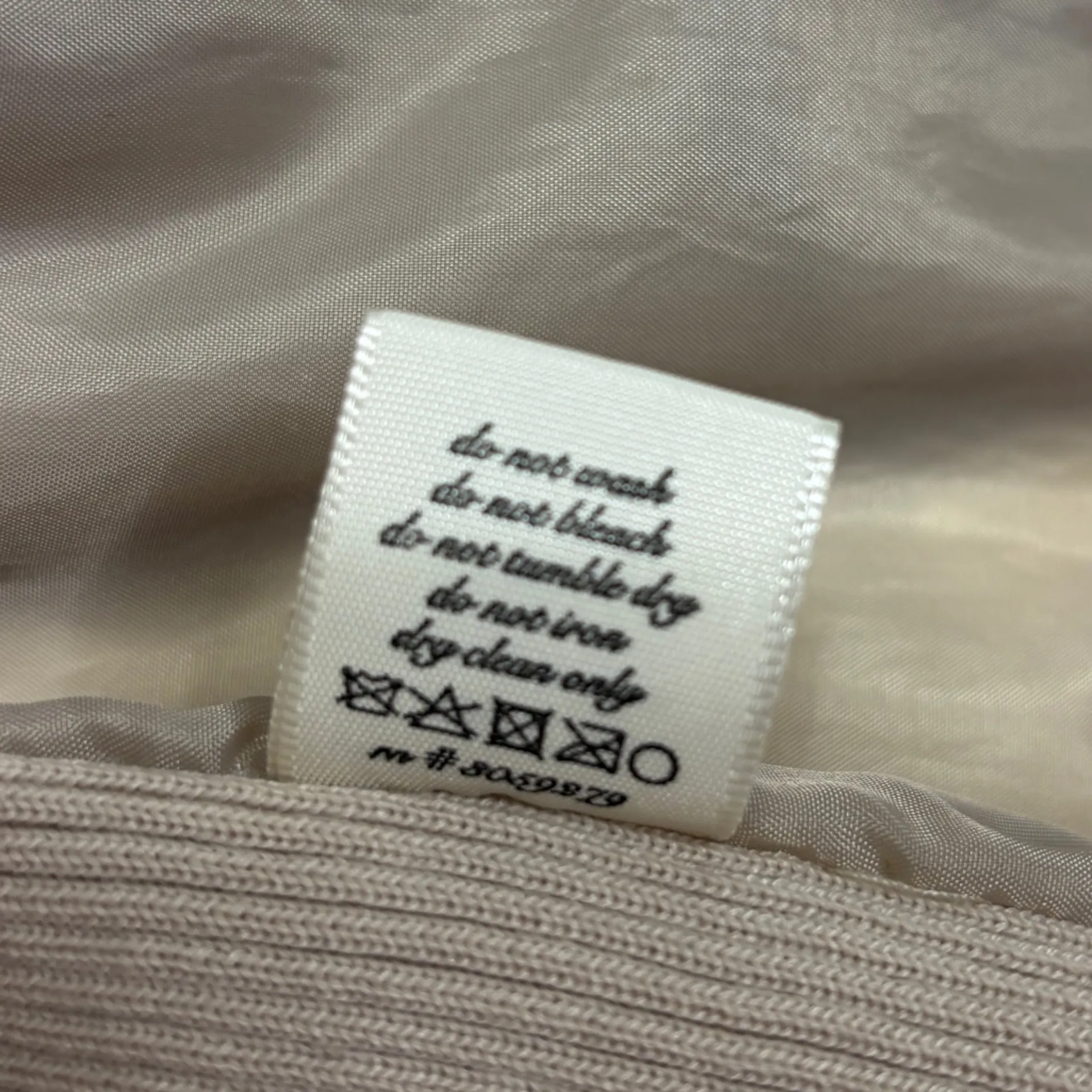 Thread & Supply Motorcycle Jacket Womens M Cream Faux Leather Zip Moto Biker Size M - Image 9