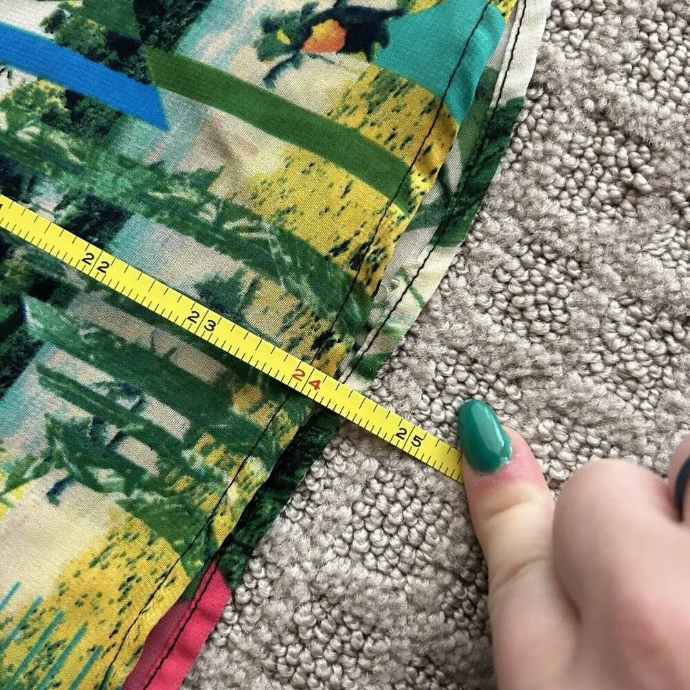 Nicole Miller Tank Top Womens Medium M Green Blouse Nature sleeveless Breathable - Image 10