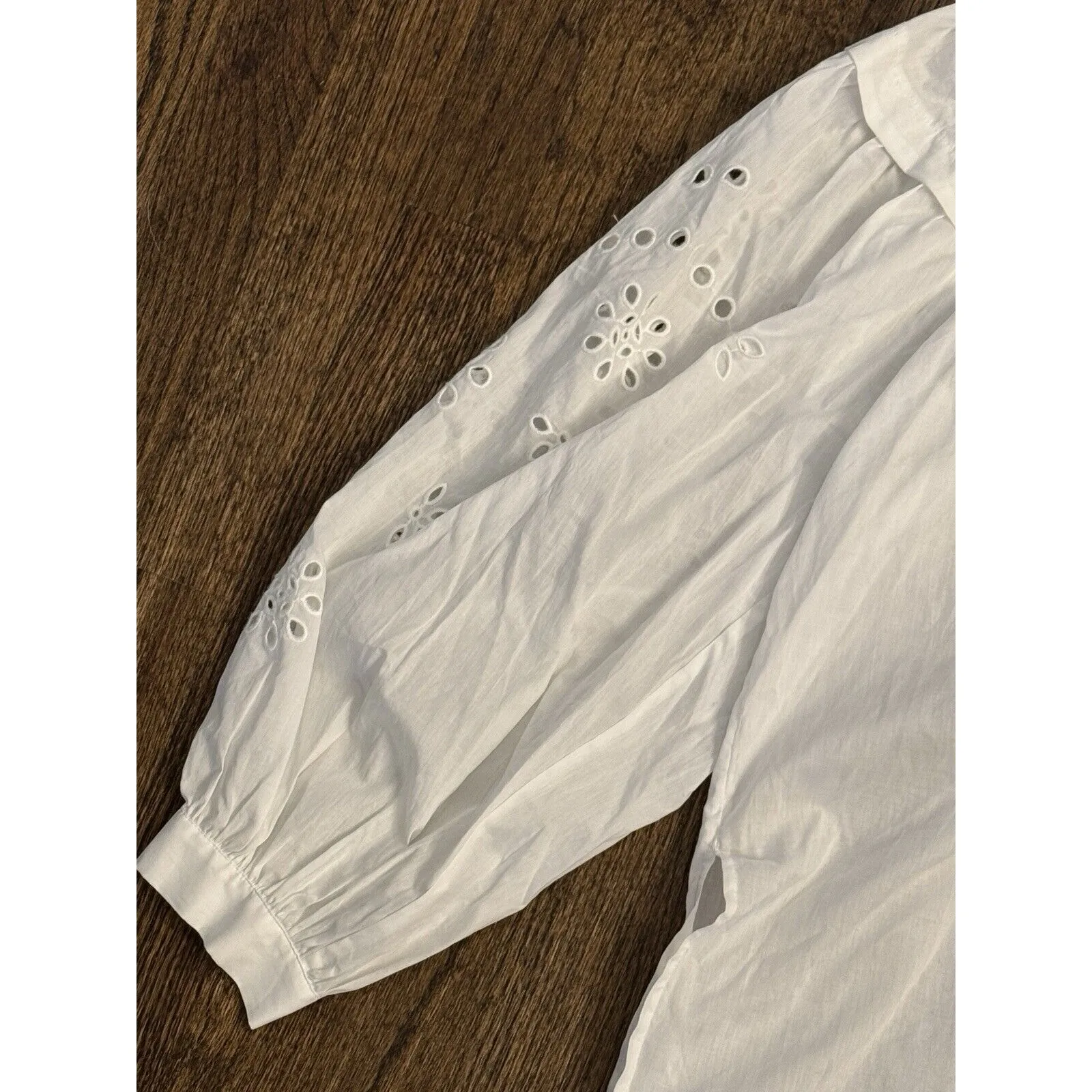 Rails ‎ Dari Eyelet Drop Shoulder Top Size Small - Image 4