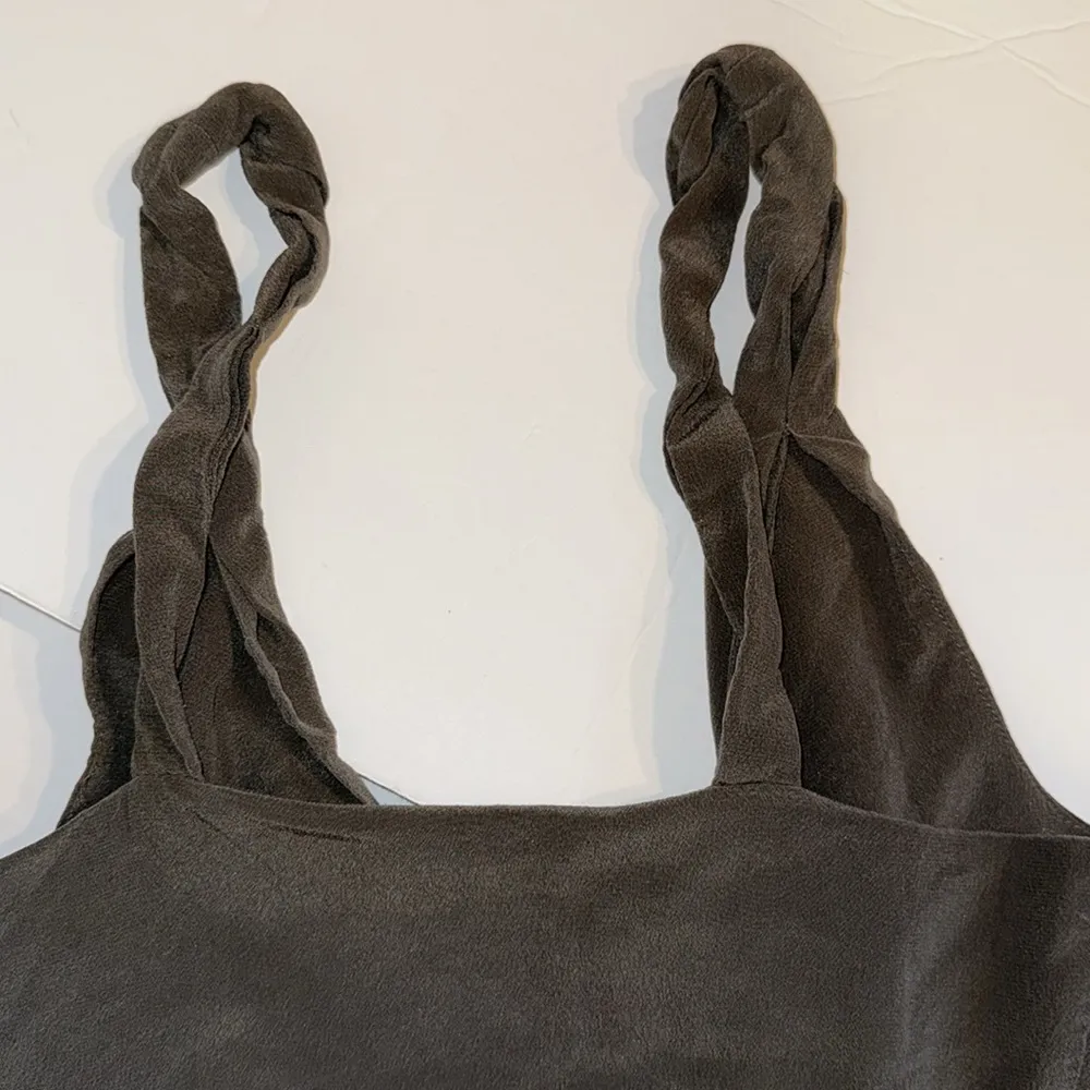 Banana Republic Dress Womens 0 Tiered Ruffle Silk Empire Sundress Midi zipper - Image 8