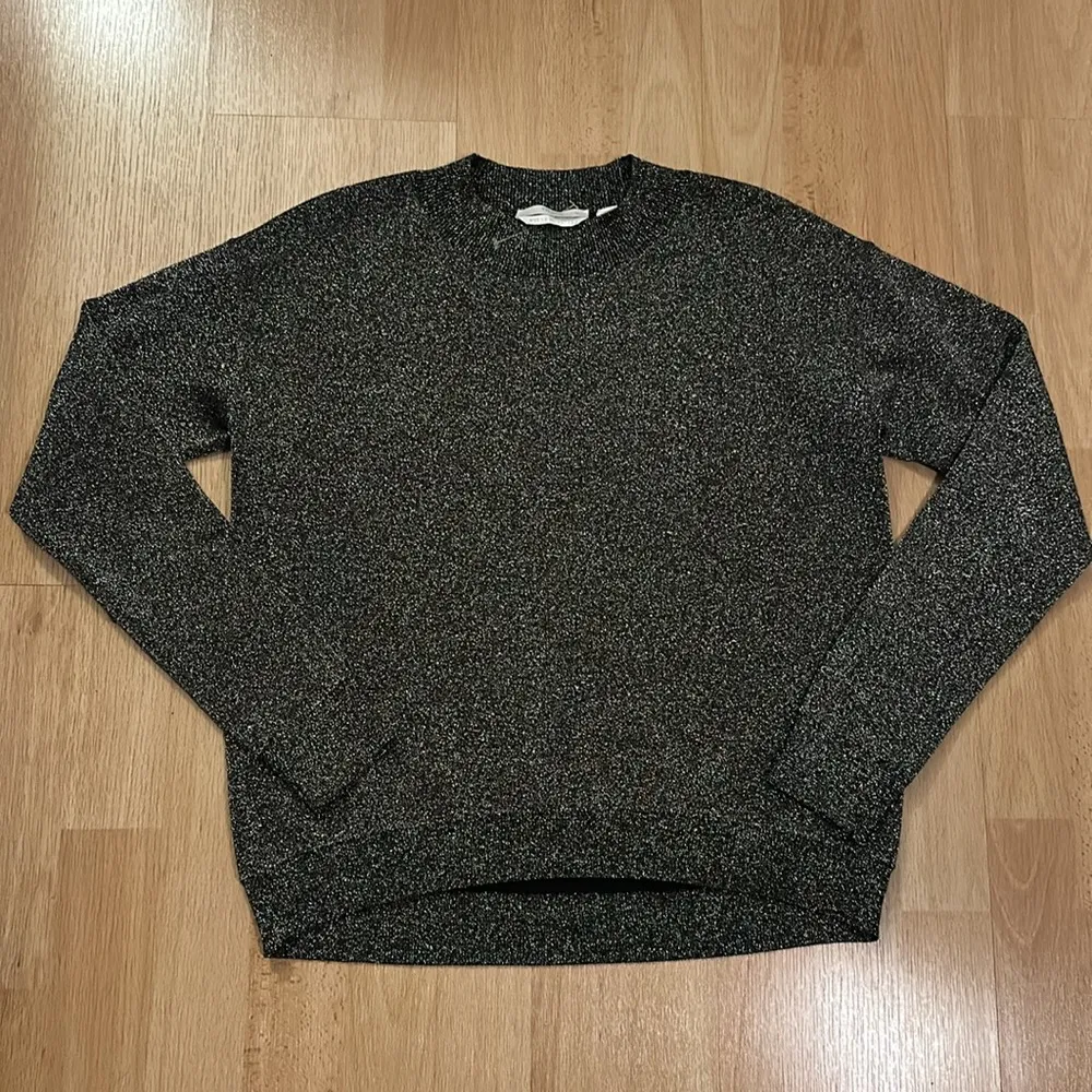 NWOT BOSS Hugo Boss Metallic Black/Silver Funday Sweater - Image 3