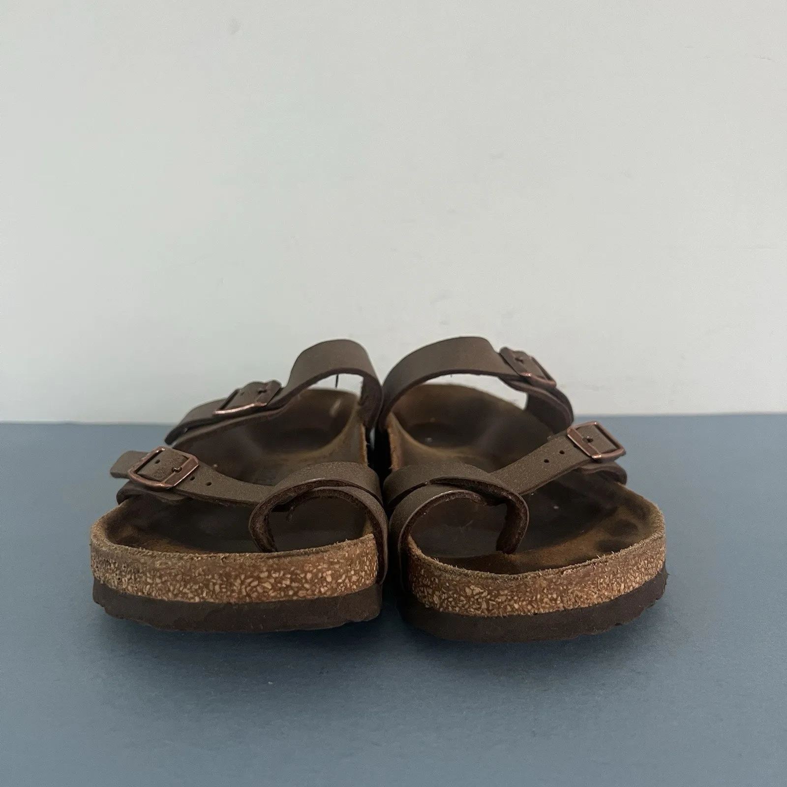 Birkenstock Mayari Mocha Brown Birkibuc Strappy Sandals - Image 2
