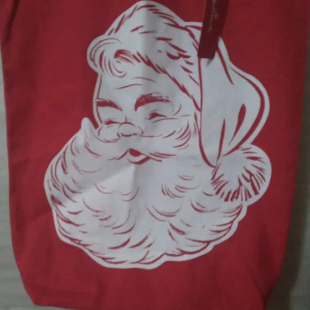 hallmark tote fabric Santa bag - Image 7