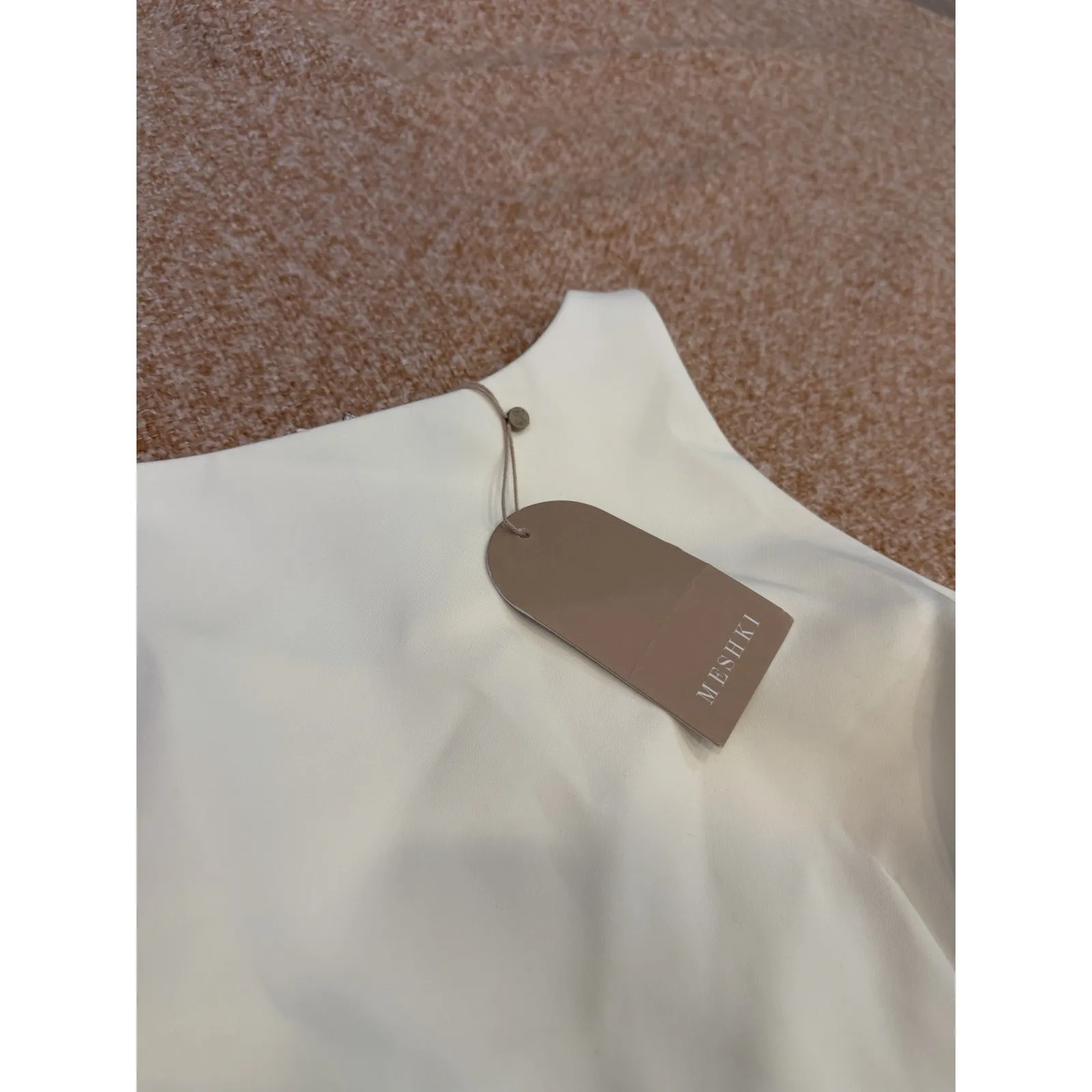 Meshki Angela Suiting mini 
Dress Small NWT- Ivory - Image 9