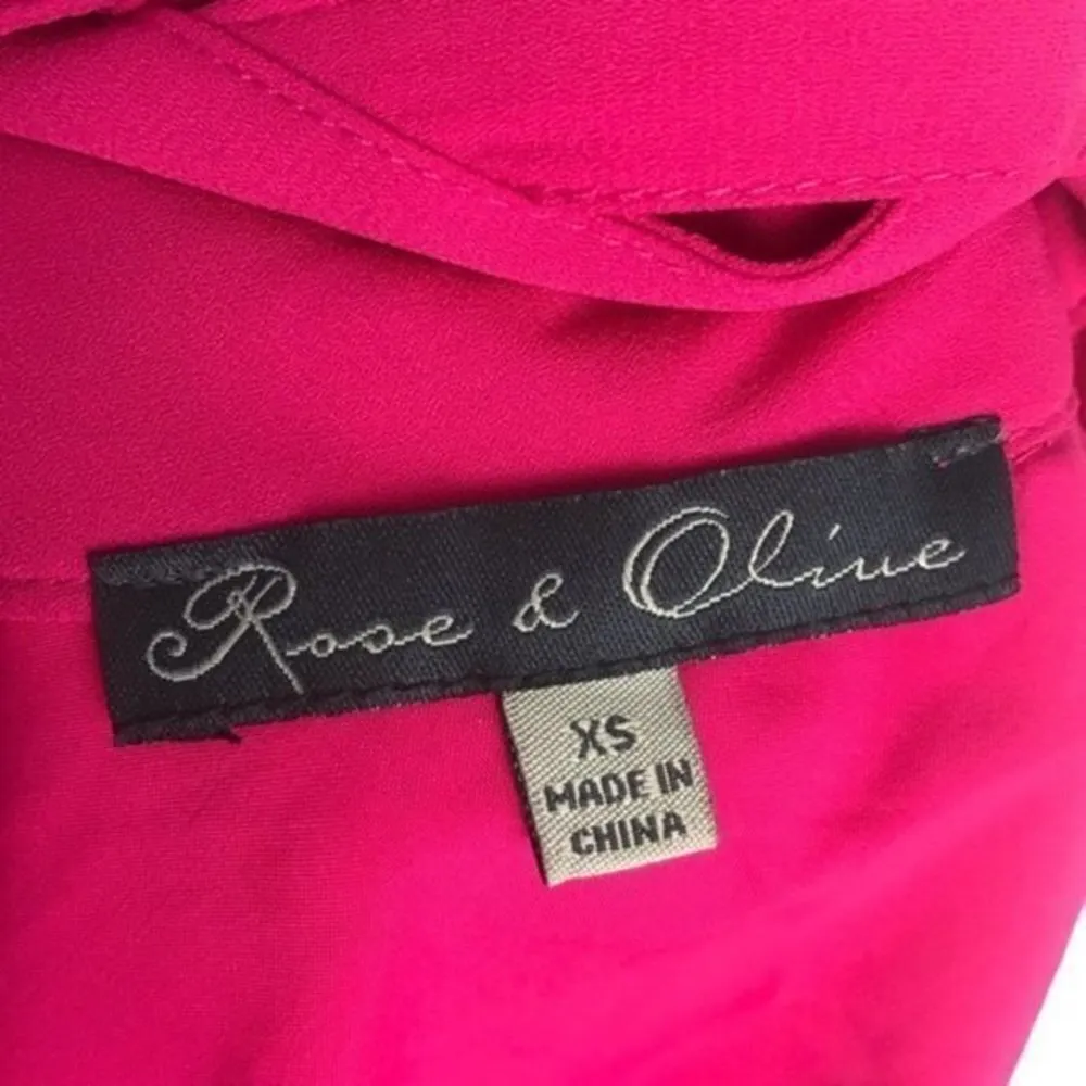 Rose and Olive • Pink Pattern Cutout Dress - Image 4