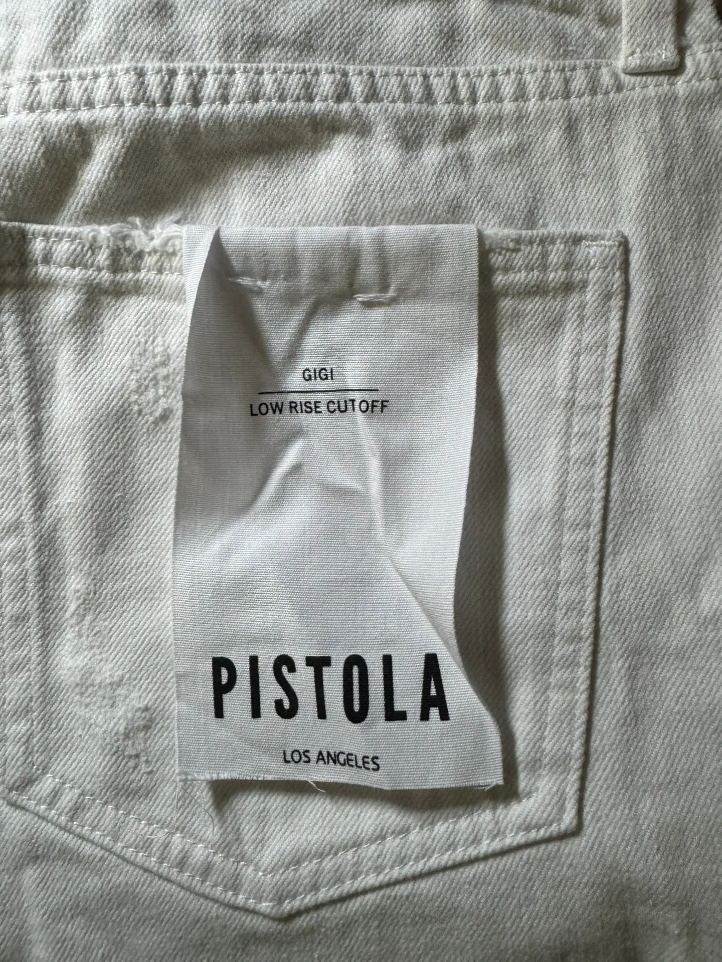 White Jean Shorts - Image 5