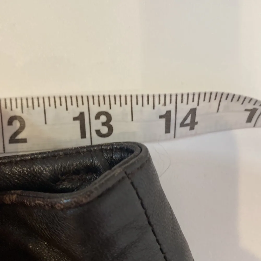 Linda Allard Ellen Tracy Black Leather Straight Leg Pants High Rise EUC Sz 6 - Image 8