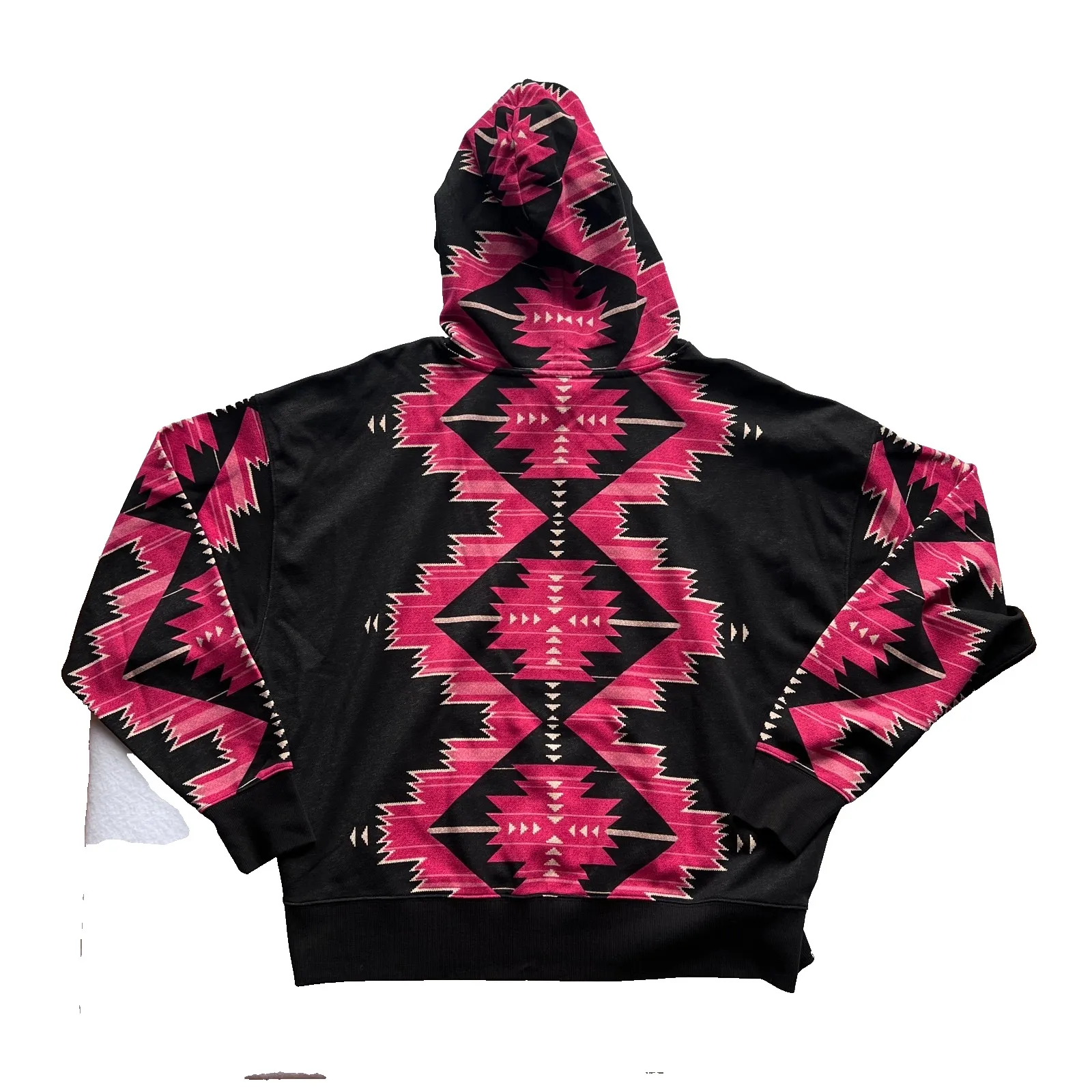 Lauren Ralph Lauren L Black Label Tribal Aztec Black Pullover Hoodie Sweatshirt‎ - Image 2