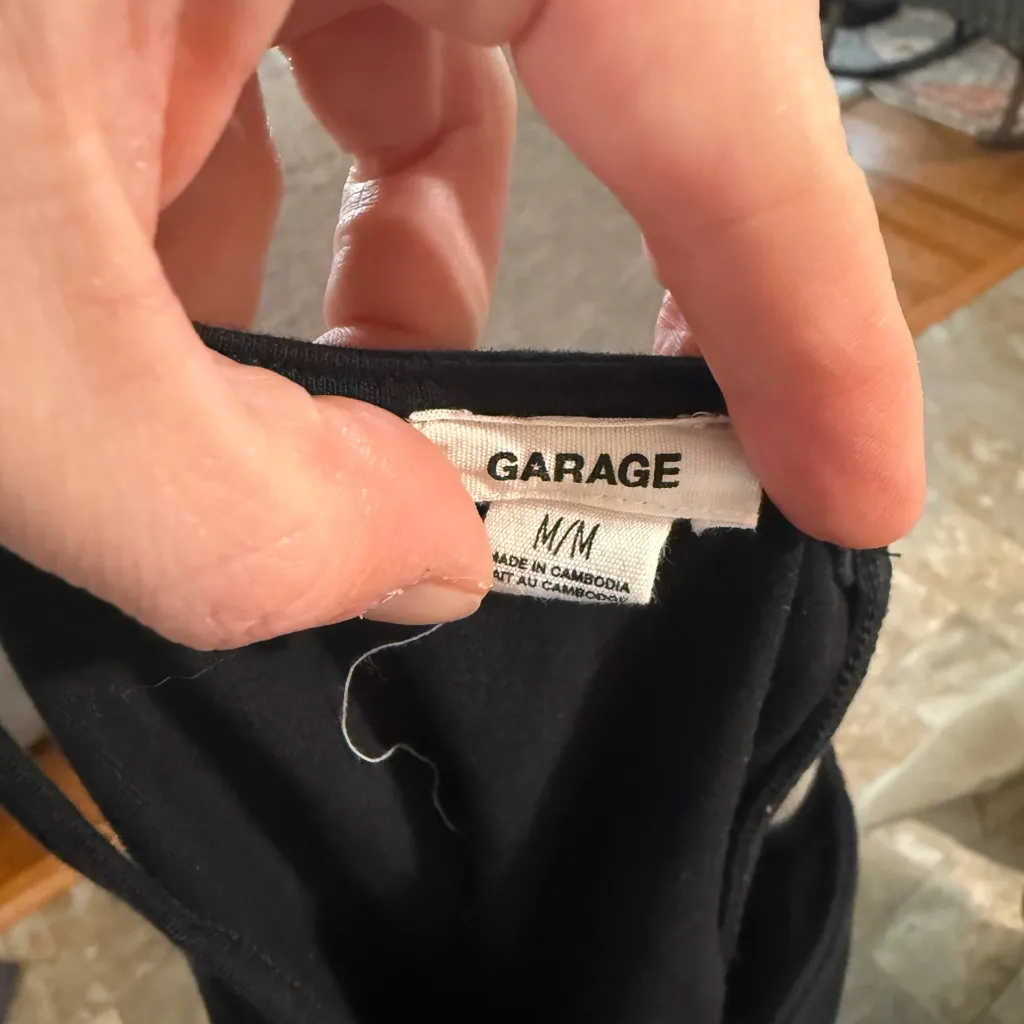 Garage Black Halter Mini Dress - Image 3