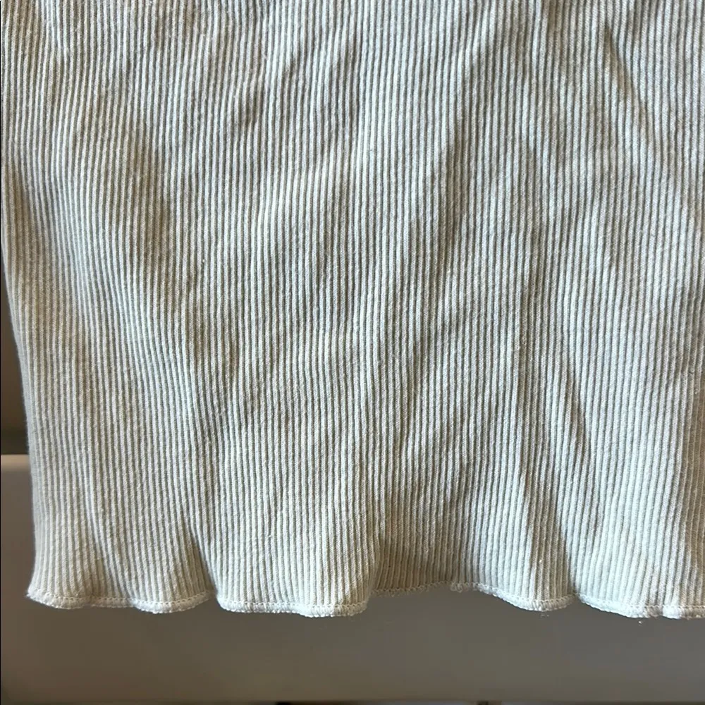 Cream Long Sleeve Henley Top - Image 4