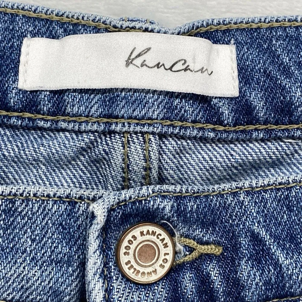 Kancan Jean Shorts Womens 9 (28) Estilo Mid - Image 7