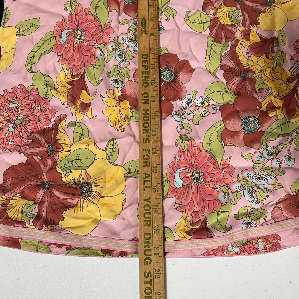 Y2k 2007 Women 14 Old Navy Skirt Pink Floral Cottagecore Country Feminine Spring - Image 7