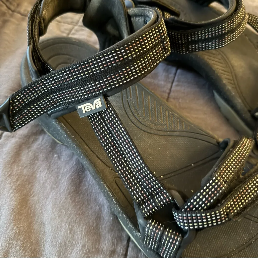 Teva  Black Adjustable Sandals - Image 2