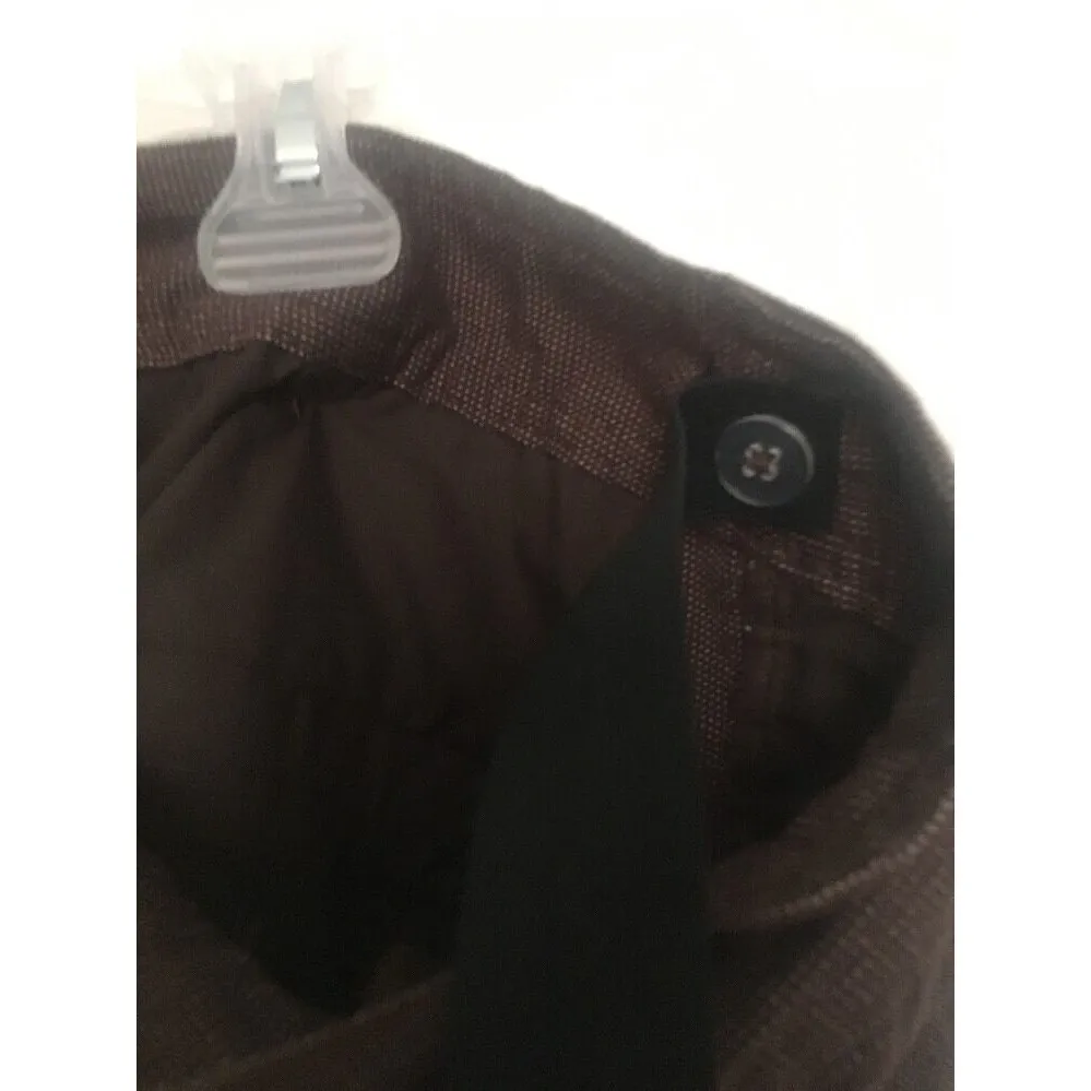 Liz Lange Maternity Women's Plaid Casual Dress Pants Cuffed Size 12 Multi-Color - Image 7