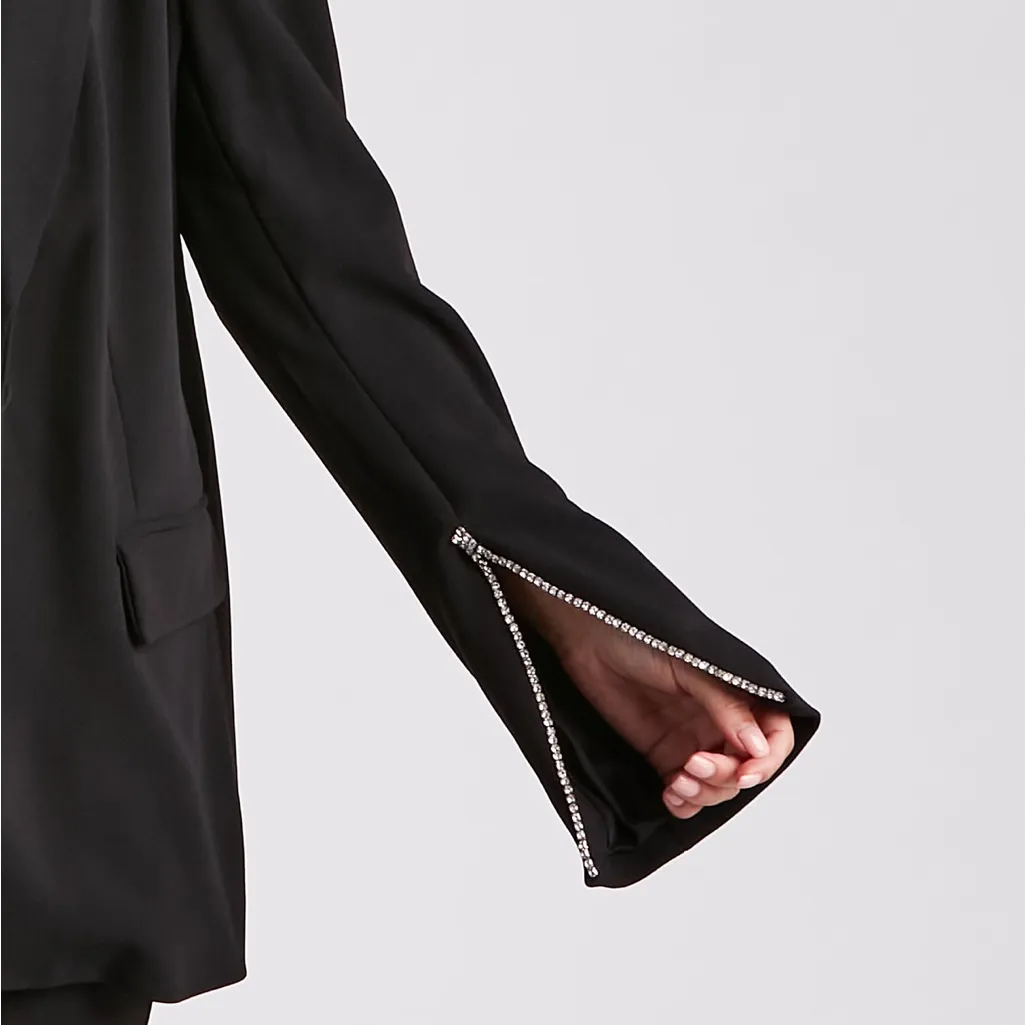 Windsor Blazer with bejeweled sleeve slits - Image 5