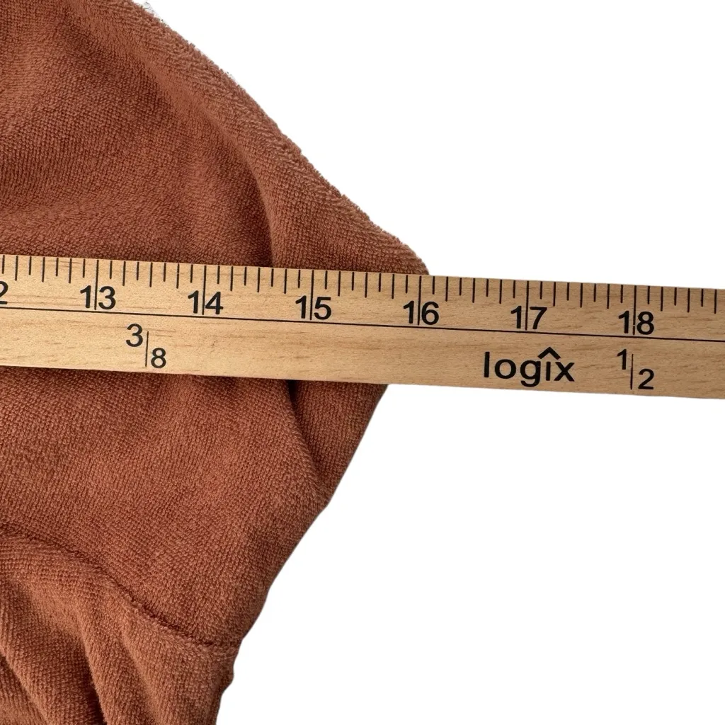 Princess Polly Brooke Terry Cloth Mini Cut Out Boho Halter Dress Brown Size 8 - Image 10