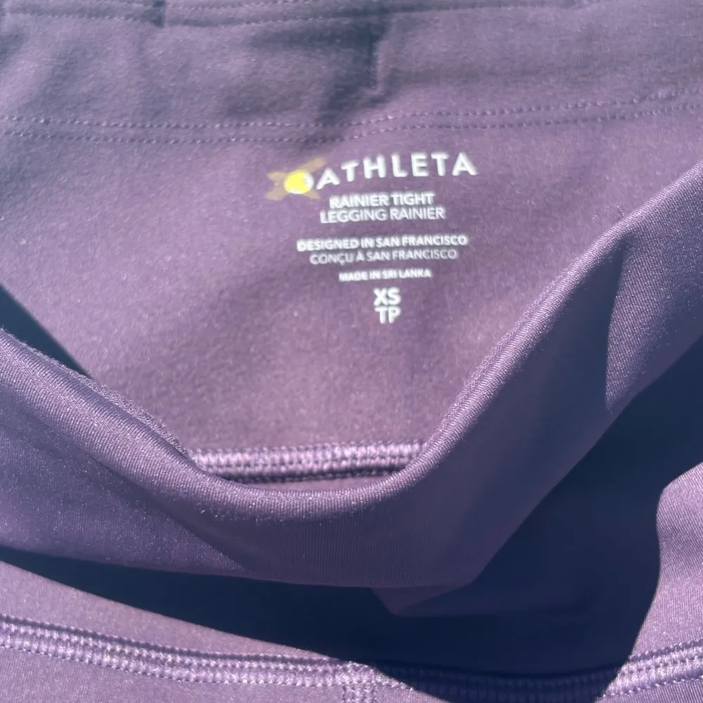 Athleta Purple Rainier Leggings XS - Image 6