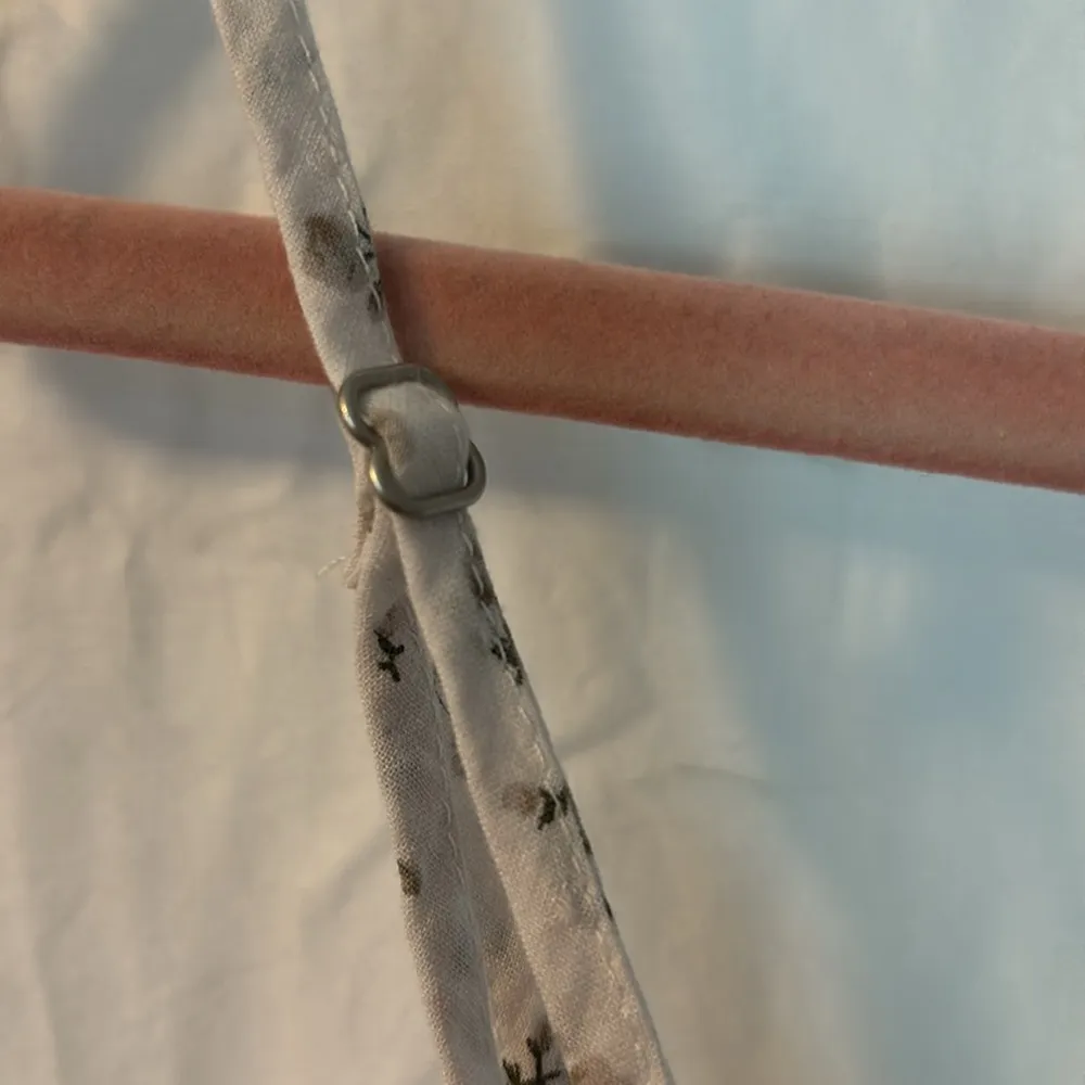 Brandy Melville Floral White Spaghetti Strap Top - Image 4