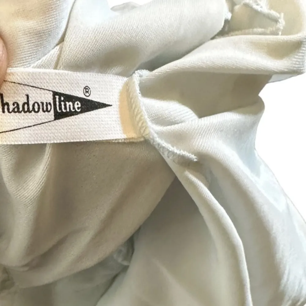 Vintage Shadowline‎ Nylon Cropped Pajama Top Size L - Image 5