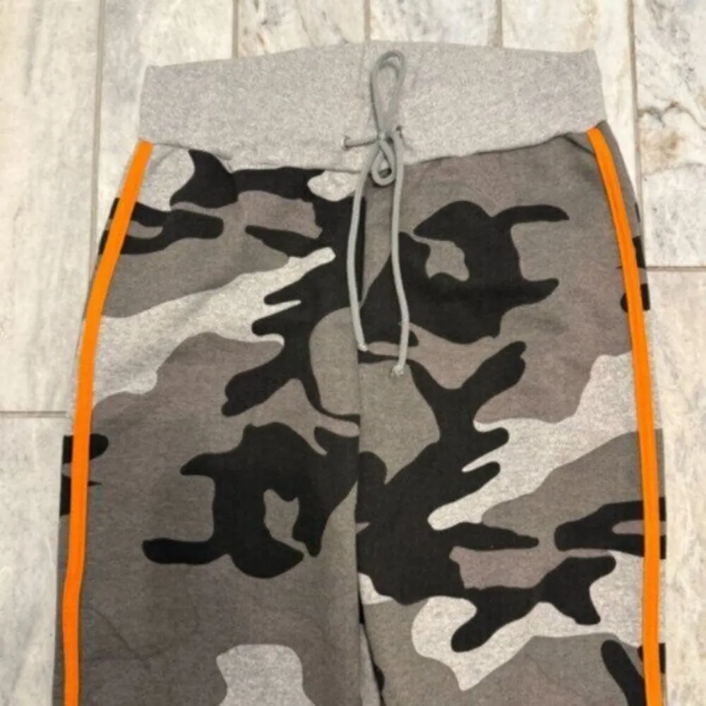 New PRETTYLITTLETHING women's size 6 blk/gray/orange jogger sweatpants MSRP $70 - Image 4